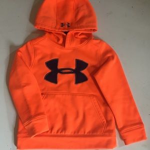 Orange Under Armour Boys XS Hoodie
